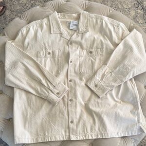 American Eagle Outfitters Men's Light Tan Shirt Jacket